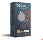 перчатки "benovy" нитриловые -  50 пар (top glove) оранжевые m