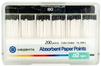бумажные штифты 02 №80 200шт/уп (мета) 