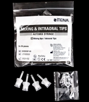 насадки для смешивания totalcem прозрачные (25 смесительных + 25 интраоральных) itena