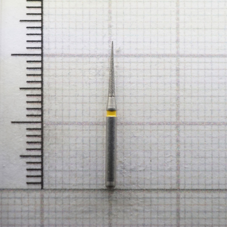 fg165f010 бор алмазный fg - конус остроконечный - 010 желтый, 5шт/уп., horico