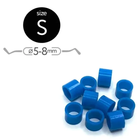 Маркировочные кольца размер S синие (50 шт) МедСил