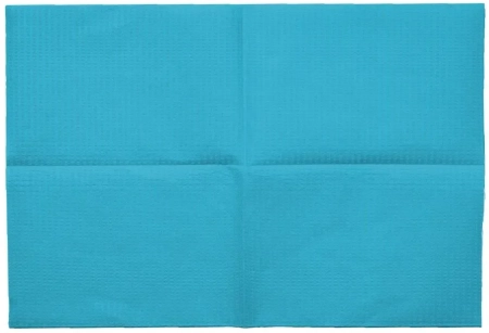 Салфетки нагрудные 2-х слойные "JNB" 33х45, Бирюзовый, 500 шт