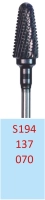 s194137070 фреза твс-пика - 070 серый насечка агрессивная спирально-зубчатая мет. сплавы пластм. ти