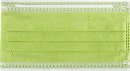 Маски защита 3, трехслойные, 50шт., ЛАЙМ, Euronda (ТК=20 уп)