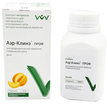 Аэр Клинз ПРОФ Дыня порошок для профилактической обработки зубов 300г ВладМиВа