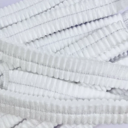 шапочки шарлотта белые гофрированные одноразовые премиум (100шт) медсервис плюс