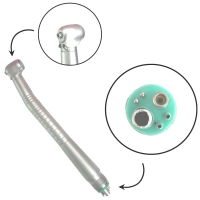 наконечник турбинный с кнопочным зажимом бора, с подсветкой, нст1ксв-300, кмиз