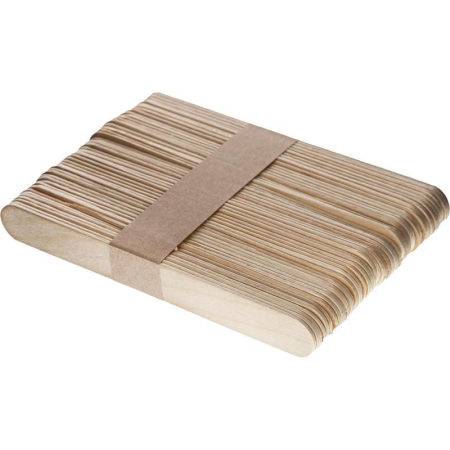 шпатель деревянный косметический нестерильный 150х18х1.8см, 100 шт/уп "лейко"