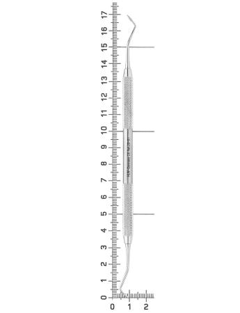 гладилка штопферная для амальгамы 29-61* hlw
