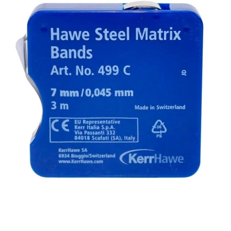 Матрицы - полоски стальные в рулоне Kerr 0.045 мм. 7 мм. 499C