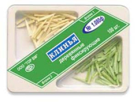 1.080ф. клинья деревянные 2-х типов (белые + зеленые), 100шт., тор вм