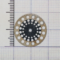 h806f190 диск алмазный d=19mm двухсторонний, перфорированный желтый horico