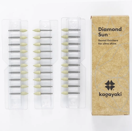 полир kagayaki diamond sun, уп/30шт (kagayaki) пули желтые экстрамелкая (10)