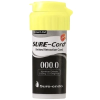 нить ретракционная sure-cord plus 000.0 - с пропиткой из алюминия хлорида, 254см., sure-endo