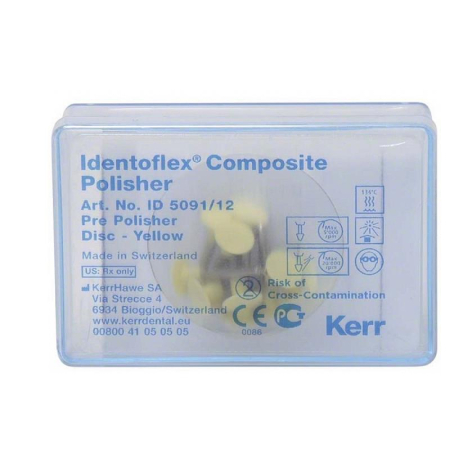 Identoflex Composite Polisher (Диск - Yellow), 12шт., арт. ID 5091/12, Kerr