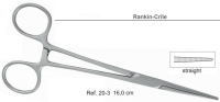зажим прямой rankin-crile, 16см, (hlw dental instruments)