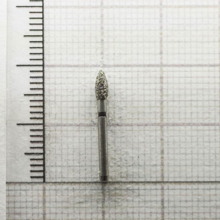 fg257x023 бор алмазный fg - олива остроконечная - 023 черный horico