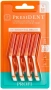 ершики межзубные president profi размер s 0,8 мм 4шт, арт.304