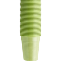 стаканы пластиковые, 100шт., лайм, euronda