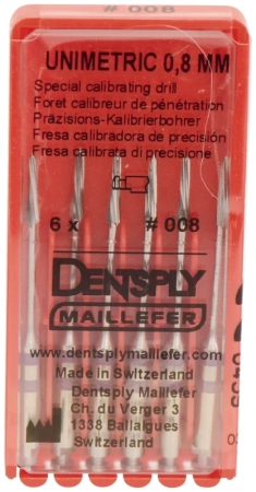 Дриль калибровочный Unimetric №008 фиолетовый (6 шт) Maillefer