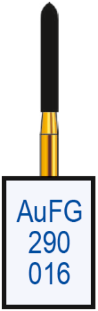 aufg290016 бор алмазный fg - торпеда - 016 серый horico