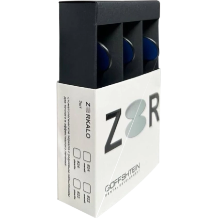 Зеркало стоматологическое, металл, №4 22мм (3 шт) Geosoft