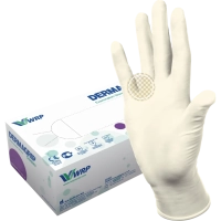 перчатки латексные dermagrip classic размер l, 50 пар