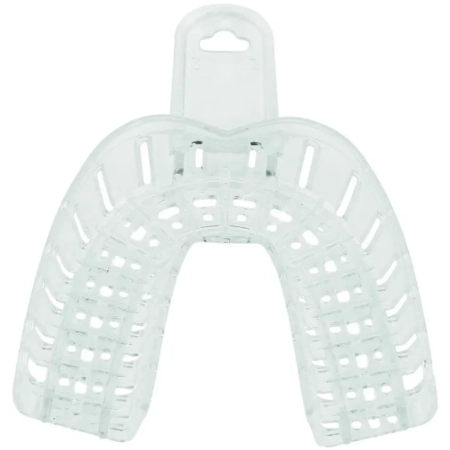 ложки для снятия слепков перфорированные пластиковые для имплантологии №3 низ, 12 шт, jnb