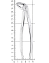 щипцы извлекающие для резцов/клыков нижней челюсти №4 ра 004/00, nopa instruments