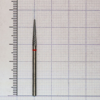 200140023 фреза твс - пика - 023 красный насечка крестообразная мелкая. мет. сплавы пластмасса   hor