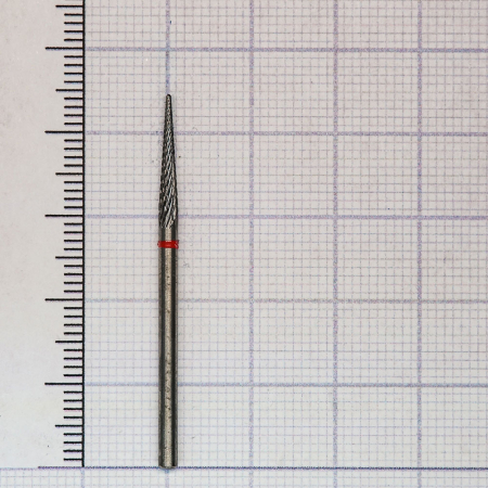 200140023 Фреза твс - пика - 023 красный насечка крестообразная мелкая. мет. сплавы пластмасса   HOR