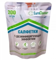 салфетки дезинфицир. в сменных блоках (200шт), евроклинер (тк=10уп) россия