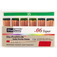 гуттаперчевые штифты - конусность 06 - №35 - 60 штук, diadent