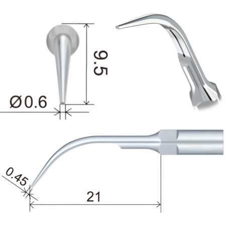 насадка gd5 к скайлеру, для снятия зубных отложений (подходит к dte, satelec, nsk)