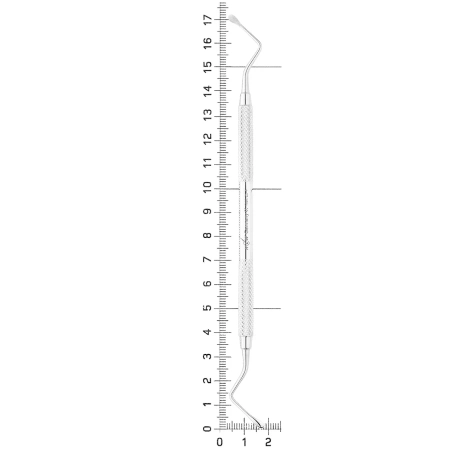 ложка кюретажная lukas 25-4*, 3мм (hlw dental instruments)