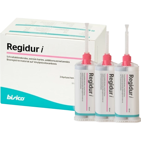 Bisico Regidur i - регистрация прикуса, 3 картриджа*50мл., 18 смешивающих насадок
