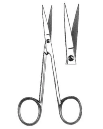 Ножницы глазные прямые №1 120 мм (404) Cornerstone