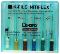 k-file nitiflex, 25мм, 6шт. (maillefer) 15-40