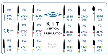 kit bvp  kit vertical preparation универсальный набор для препарирования horico 