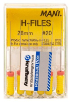 h-files 28 мм, №20, 6шт (mani)