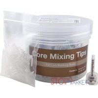 канюли core mixing tips (коричневые) - 50 штук, для core build-up resin, spident