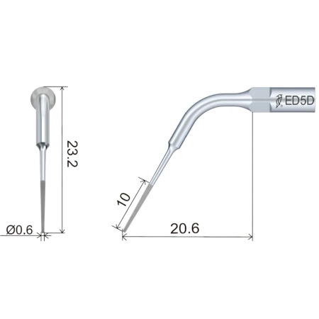 насадка ed5d к скайлеру, эндодонтическая (подходит к dte, satelec, nsk) для уплотн.гуттап., woodpeck