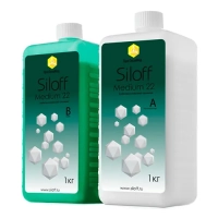 силикон дублирующий siloff 22 medium 1кг+1кг зеленый крастехномед