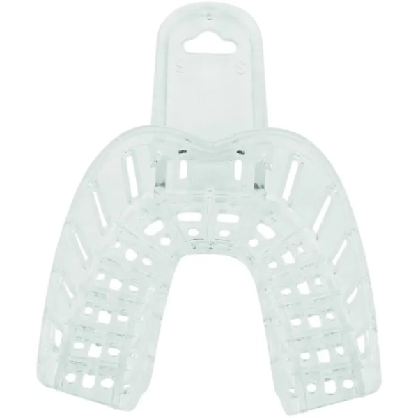 ложки для снятия слепков перфорированные пластиковые для имплантологии №1 низ, 12 шт, jnb