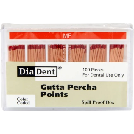 Гуттаперчевые штифты дополнительные, 100шт/уп.,  Medium-Fine, DiaDent