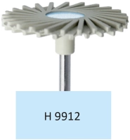 h9912 диск полировальный - бежевый с прорезями (мелкая зернистость) - полировка керамики,  ø 26мм.,