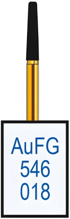 aufg546018 бор алмазный fg - конус усеченный с закругленными краями - 018 серый horico