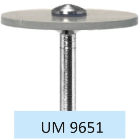 UM9651Диск полировальный-Серый окончательная  полировка керамики, циркона, Ø 19мм., HOR