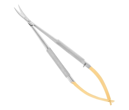 Ножницы хирургические изогнутые Castroviejo-Gomel TC, 14 см 19-28TC, HLW (Германия)