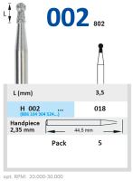 h002018 бор алмазный h - шар с юбкой - 018 серый horico